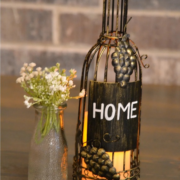 Wine Bottle Flameless Candle Holder by Sophie's Joy - Picture 5 of 5